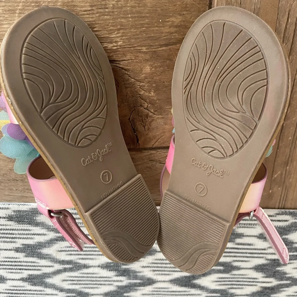 Cat & Jack: Toddler Pink and Yellow Floral Sandals